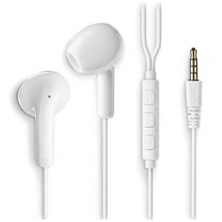 AURICULARES INTRAUDITIVOS NGS CROSS FLIP/ CON MICRÓFONO/ JACK 3.5/ BLANCOS