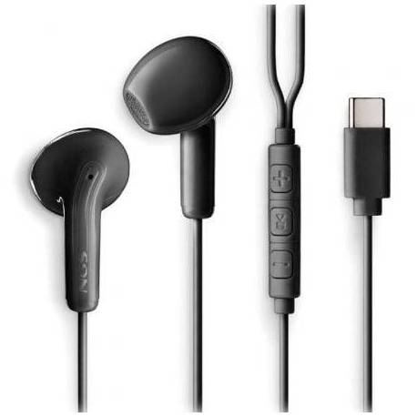 AURICULARES INTRAUDITIVOS NGS CROSS GLIDE/ CON MICRÓFONO/ USB TIPO-C/ NEGROS