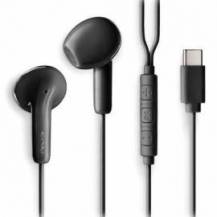 AURICULARES INTRAUDITIVOS NGS CROSS GLIDE/ CON MICRÓFONO/ USB TIPO-C/ NEGROS