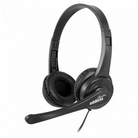 AURICULARES NGS VOX505 USB/ CON MICRÓFONO/ USB/ NEGROS