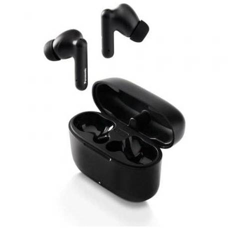 AURICULARES BLUETOOTH PANASONIC RZ-B110W CON ESTUCHE DE CARGA/ AUTONOMÍA 6H/ NEGROS