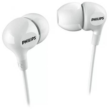 AURICULARES INTRAUDITIVOS PHILIPS SHE3550WT/ JACK 3.5/ BLANCOS