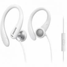 AURICULARES DEPORTIVOS PHILIPS TAA1105WT/ CON MICRÓFONO/ JACK 3.5/ BLANCOS
