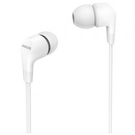 AURICULARES INTRAUDITIVOS PHILIPS TAE1105WT/ CON MICRÓFONO/ JACK 3.5/ BLANCOS