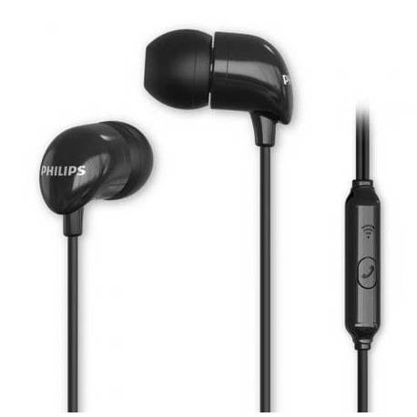 AURICULARES INTRAUDITIVOS PHILIPS TAE1126BK/ CON MICRÓFONO/ JACK 3.5/ NEGROS