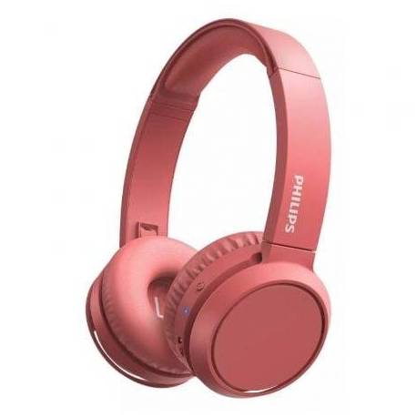 AURICULARES INALÁMBRICOS PHILIPS TAH4205/ CON MICRÓFONO/ BLUETOOTH/ ROJOS