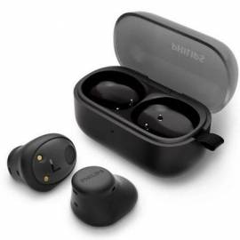 AURICULARES BLUETOOTH PHILIPS TAT2149 CON ESTUCHE DE CARGA/ AUTONOMÍA 6H/ NEGROS