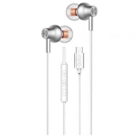 AURICULARES INTRAUDITIVOS QUBO AU-300C/ CON MICRÓFONO/ USB TIPO-C/ BLANCOS