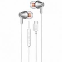 AURICULARES INTRAUDITIVOS QUBO AU-300C/ CON MICRÓFONO/ USB TIPO-C/ BLANCOS