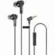 AURICULARES INTRAUDITIVOS QUBO EB-100/ CON MICRÓFONO/ JACK 3.5/ NEGROS
