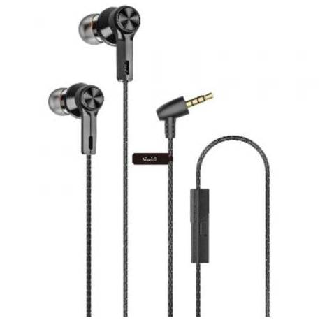 AURICULARES INTRAUDITIVOS QUBO EB-100/ CON MICRÓFONO/ JACK 3.5/ NEGROS