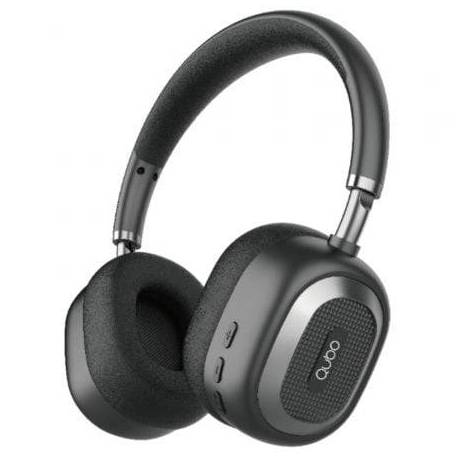 AURICULARES INALÁMBRICOS QUBO HD-100/ CON MICRÓFONO/ BLUETOOTH/ NEGROS