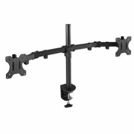 SOPORTE DE MESA PARA 2 MONITORES TOOQ DB1232TN-B/ GIRATORIO/ INCLINABLE/ HASTA 8KG