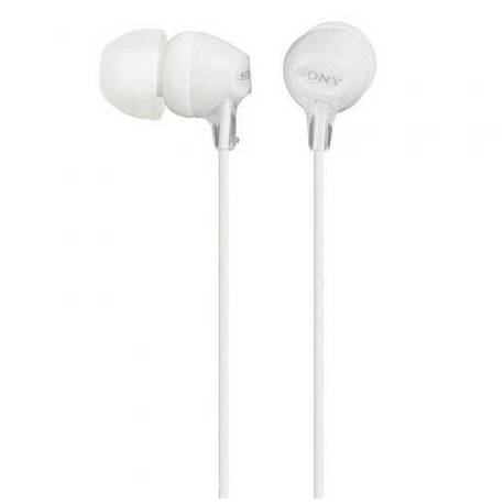 AURICULARES INTRAUDITIVOS SONY MDREX15LPW/ JACK 3.5/ BLANCOS