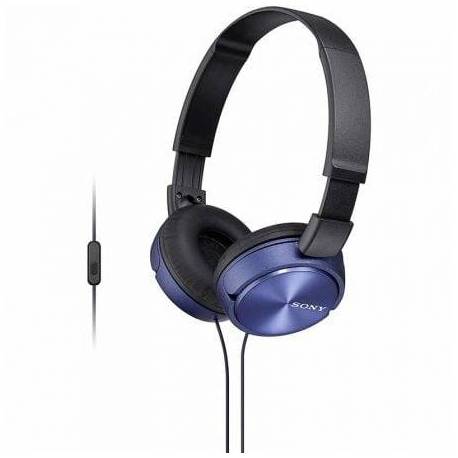 AURICULARES SONY MDRZX310APL/ CON MICRÓFONO/ JACK 3.5/ AZULES