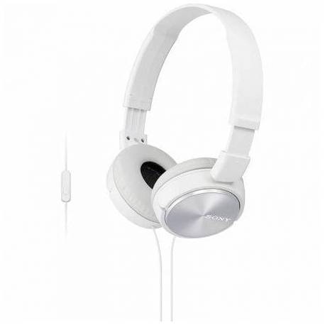 AURICULARES SONY MDRZX310APW/ CON MICRÓFONO/ JACK 3.5/ BLANCOS