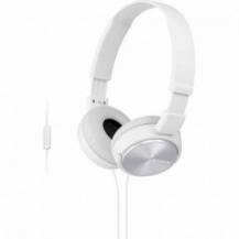AURICULARES SONY MDRZX310APW/ CON MICRÓFONO/ JACK 3.5/ BLANCOS