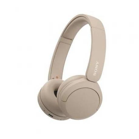 AURICULARES INALÁMBRICOS SONY WH-CH520/ CON MICRÓFONO/ BLUETOOTH/ BEIGE