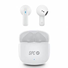 AURICULARES BLUETOOTH SPC ZION 2 PLAY CON ESTUCHE DE CARGA/ AUTONOMÍA 7H/ BLANCOS