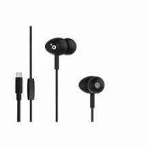AURICULARES INTRAUDITIVOS SUNSTECH BEATC/ CON MICRÓFONO/ USB TIPO-C/ NEGROS