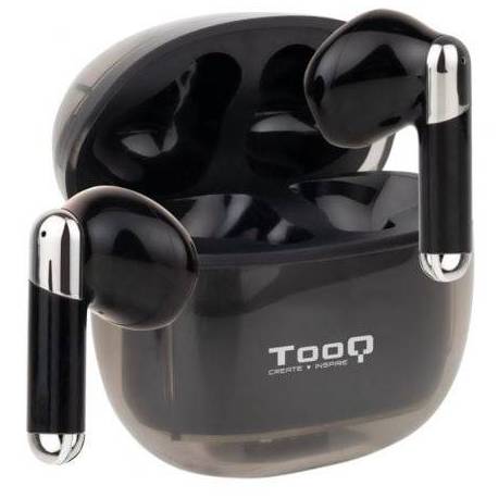 AURICULARES BLUETOOTH TOOQ ONYX TQBWH-0054B CON ESTUCHE DE CARGA/ AUTONOMÍA 4H/ NEGROS