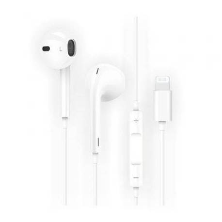 AURICULARES INTRAUDITIVOS TECH ONE TECH EARTECH HIP TEC1201/ CON MICRÓFONO/ LIGHTNING/ BLANCOS