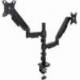 SOPORTE DE MESA PARA 2 MONITORES TOOQ DB1533TNR-B/ GIRATORIO/ INCLINABLE/ HASTA 9KG