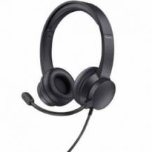 AURICULARES TRUST HS-201 USB/ CON MICRÓFONO/ USB/ NEGROS