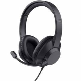 AURICULARES TRUST AYDA MAX/ CON MICRÓFONO/ JACK 3.5/ NEGROS