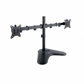 SOPORTE DE SOBREMESA PARA 2 MONITORES TOOQ DB1702TN-B/ GIRATORIO/ INCLINABLE/ HASTA 9KG
