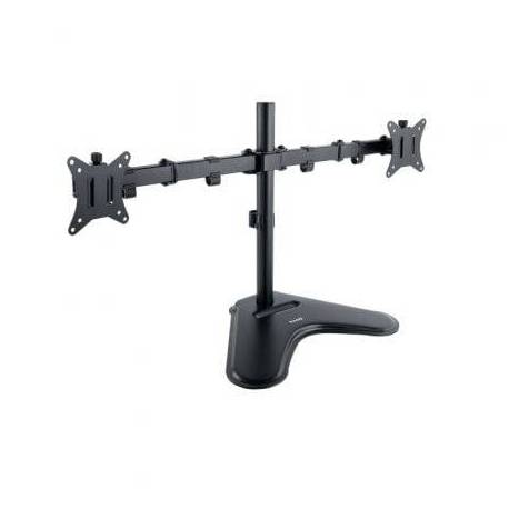 SOPORTE DE SOBREMESA PARA 2 MONITORES TOOQ DB1702TN-B/ GIRATORIO/ INCLINABLE/ HASTA 9KG