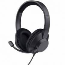 AURICULARES TRUST AYDA MAX USB-ENC/ CON MICRÓFONO/ USB/ NEGROS