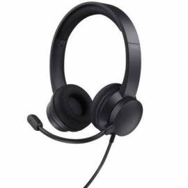 AURICULARES TRUST AYDA/ CON MICRÓFONO/ USB/ NEGROS