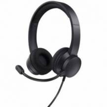 AURICULARES TRUST AYDA/ CON MICRÓFONO/ USB/ NEGROS