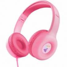AURICULARES INFANTILES TRUST NOUNA KIDS/ CON MICRÓFONO/ ROSAS