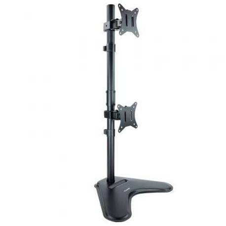 SOPORTE DE SOBREMESA PARA 2 MONITORES TOOQ DB1703TNV-B/ GIRATORIO/ INCLINABLE/ HASTA 9KG