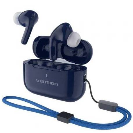 AURICULARES BLUETOOTH VENTION ECHO LITE E11 PLUS CON ESTUCHE DE CARGA/ AUTONOMÍA 6H/ AZULES