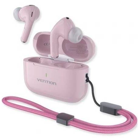 AURICULARES BLUETOOTH VENTION ECHO LITE E11 PLUS CON ESTUCHE DE CARGA/ AUTONOMÍA 6H/ ROSAS