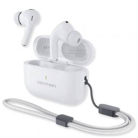 AURICULARES BLUETOOTH VENTION ECHO LITE E11 PLUS CON ESTUCHE DE CARGA/ AUTONOMÍA 6H/ BLANCOS