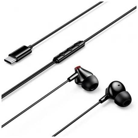 AURICULARES INTRAUDITIVOS VENTION ECHO LITE USB-C IN-EAR/ CON MICRÓFONO/ USB TIPO-C/ NEGROS