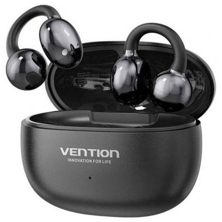 AURICULARES BLUETOOTH VENTION ECHO CLIP A11 PRO CON ESTUCHE DE CARGA/ AUTONOMÍA 6H/ NEGRO