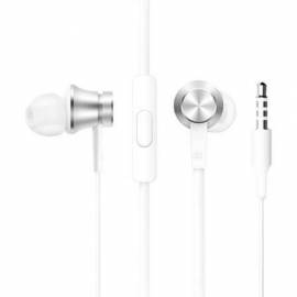 AURICULARES INTRAUDITIVOS XIAOMI MI IN EAR BASIC/ CON MICRÓFONO/ JACK 3.5/ PLATEADOS