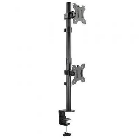 SOPORTE DE MESA PARA 2 MONITORES TOOQ DB1233TNV-B/ GIRATORIO/ INCLINABLE/ HASTA 8KG