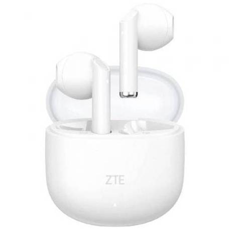AURICULARES BLUETOOTH ZTE BUDS 2 CON ESTUCHE DE CARGA/ AUTONOMÍA 5H/ BLANCOS