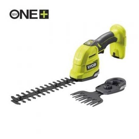TIJERA ARREGLASETOS Y ESPADA CORTASETOS RYOBI ONE+ 18V RY18GSA-0/ SIN BATERÍA NI CARGADOR