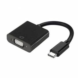 CONVERSOR USB TIPO-C AISENS A109-0347/ USB TIPO-C - VGA HEMBRA/ 15CM/ NEGRO