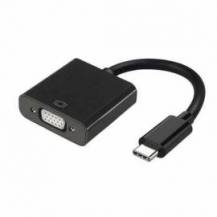 CONVERSOR USB TIPO-C AISENS A109-0347/ USB TIPO-C - VGA HEMBRA/ 15CM/ NEGRO