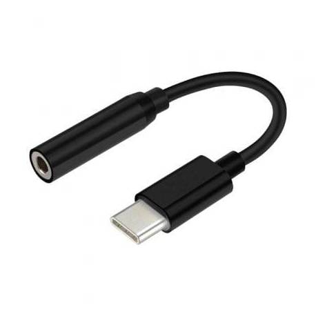 CONVERSOR JACK 384 KHZ AISENS A109-0348/ USB TIPO-C MACHO - JACK 3.5 HEMBRA