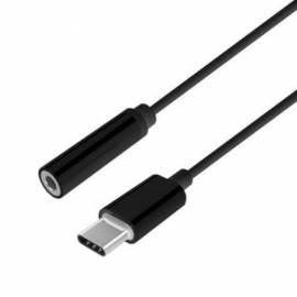 CONVERSOR USB TIPO-C AISENS A109-0385/ USB TIPO-C MACHO - JACK 3.5 HEMBRA