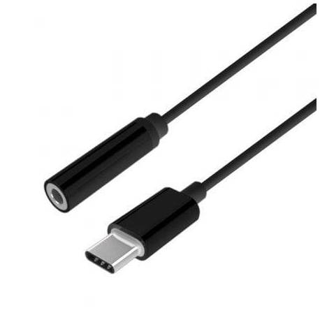 CONVERSOR USB TIPO-C AISENS A109-0385/ USB TIPO-C MACHO - JACK 3.5 HEMBRA
